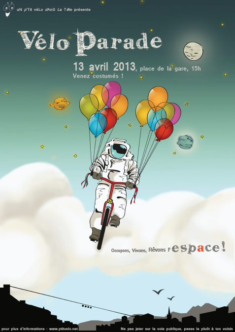 Vélo Parade de printemps organisée par l&rsquo;association uN p’Tit véLo dAnS La Tête