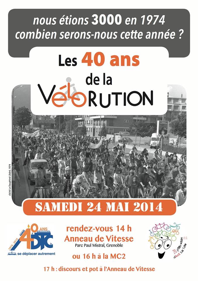 Vélorution des 40 ans de l&rsquo;ADTC et des 20 ans d&rsquo;uN p’Tit véLo dAnS La Tête
