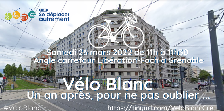 Commémoration « Vélo Blanc » Samedi 26 mars 2022 11h-11h30 Grenoble