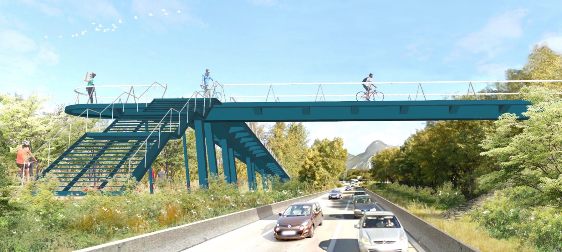 cp ADTC : passerelle piétons/vélos Rondeau : les besoins des usagers ne sont pas non pris en compte !