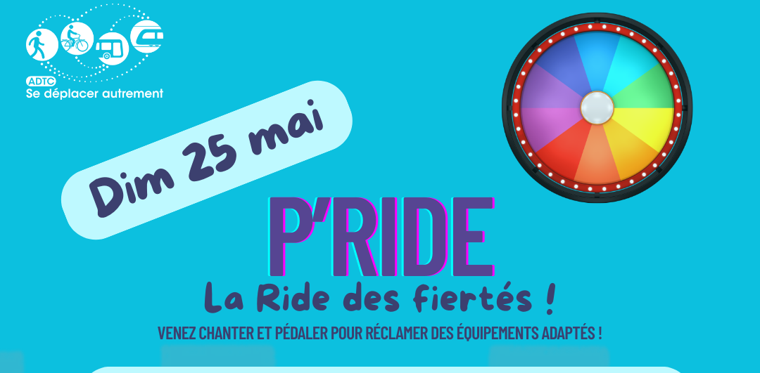 Véloparade P&rsquo;Ride dimanche 25 mai
