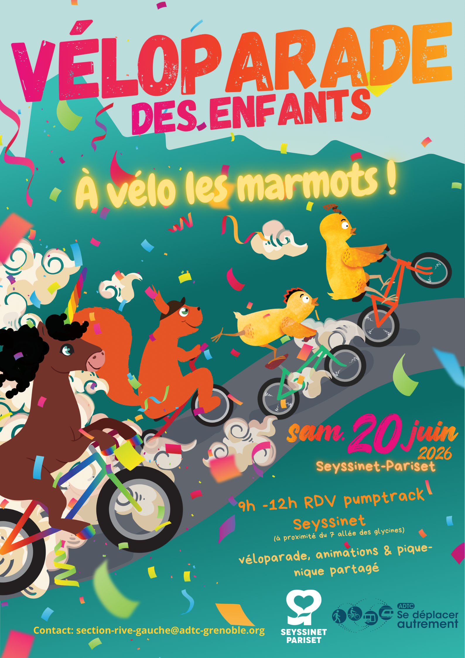 Véloparade des enfants à Seyssinet-Pariset le 20 juin à 9h